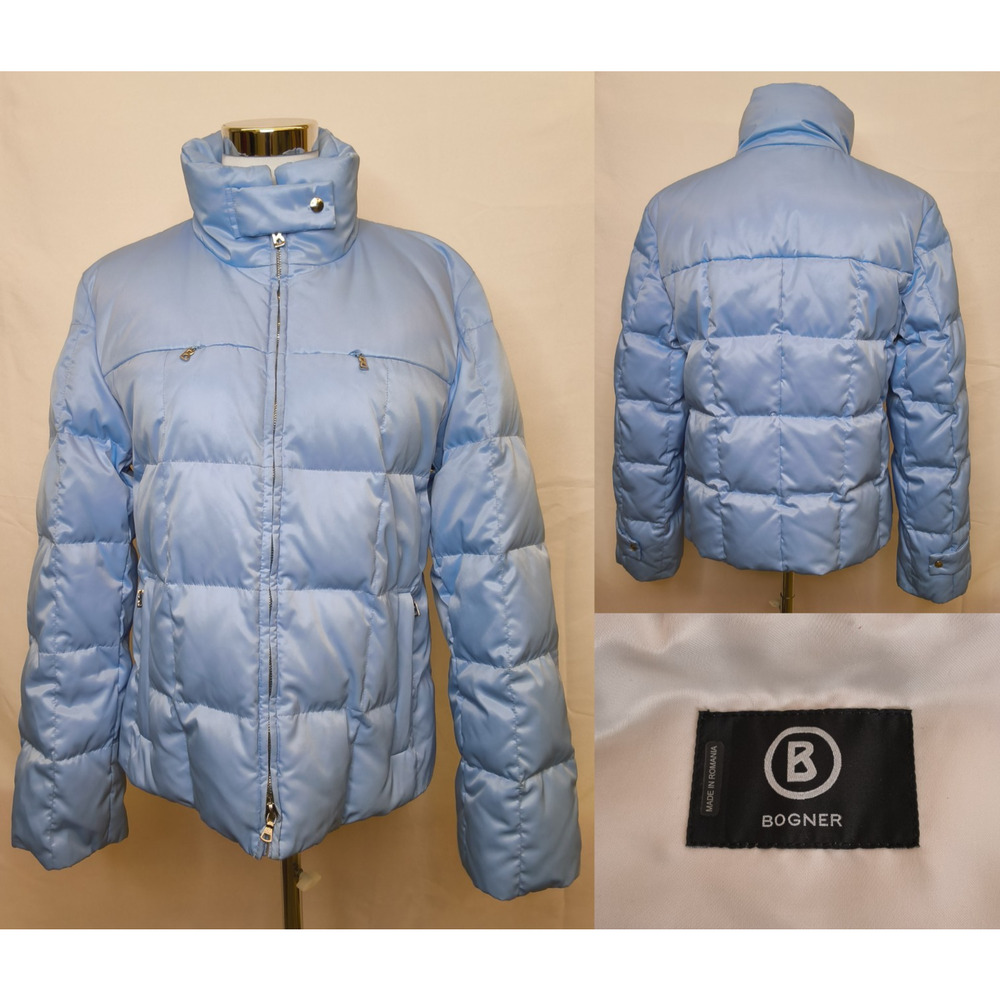 Bogner Ski Jacket Women's 6 Blue Goan Thylmann Designer #W4830